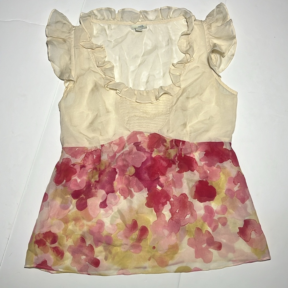 💝Anthropology Odille Women’s Silk Top 0💖